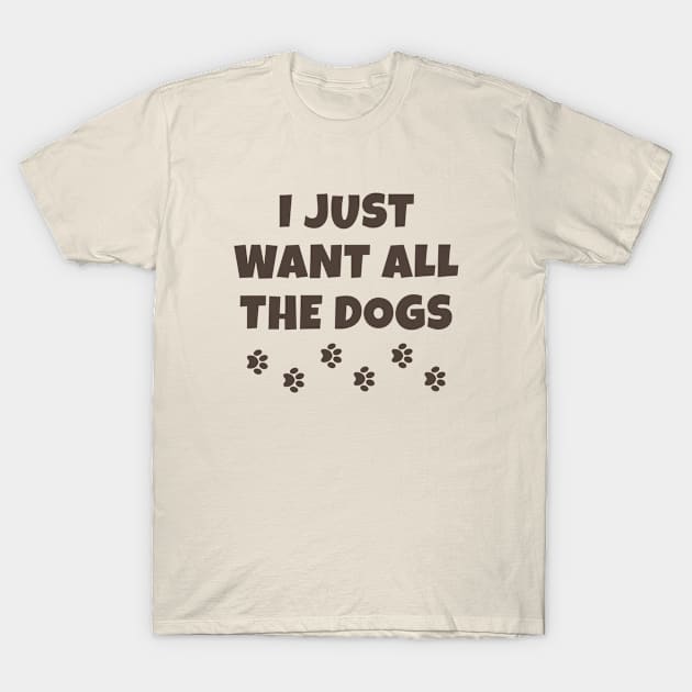 All The Dogs T-Shirt by VectorPlanet